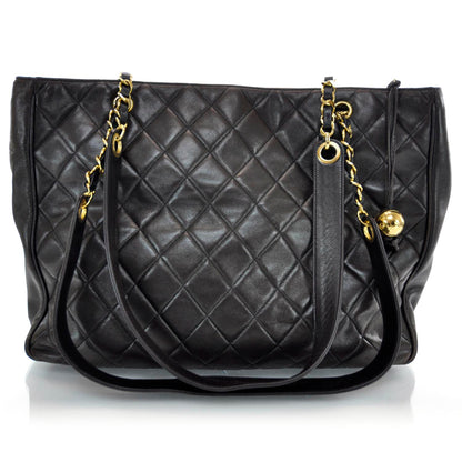 Chanel Lambskin Tote Brown 1 of 9