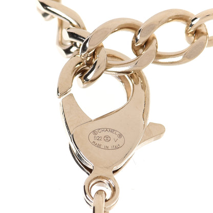 Chanel Crystal Chain CC Link Choker Gold Silver 5 of 6