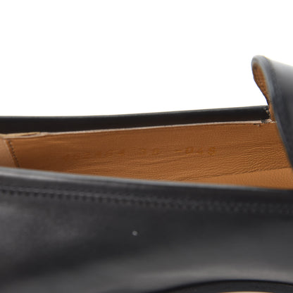 Gucci Calfskin Womens Jordaan Loafers 38 Black 9 of 10