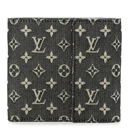 Louis Vuitton Mini Monogram Compact Wallet Blue 1 of 7