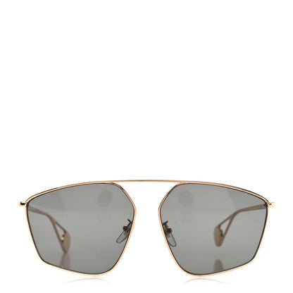 Gucci Square Frame GG0437SA Sunglasses Gold 2 of 8