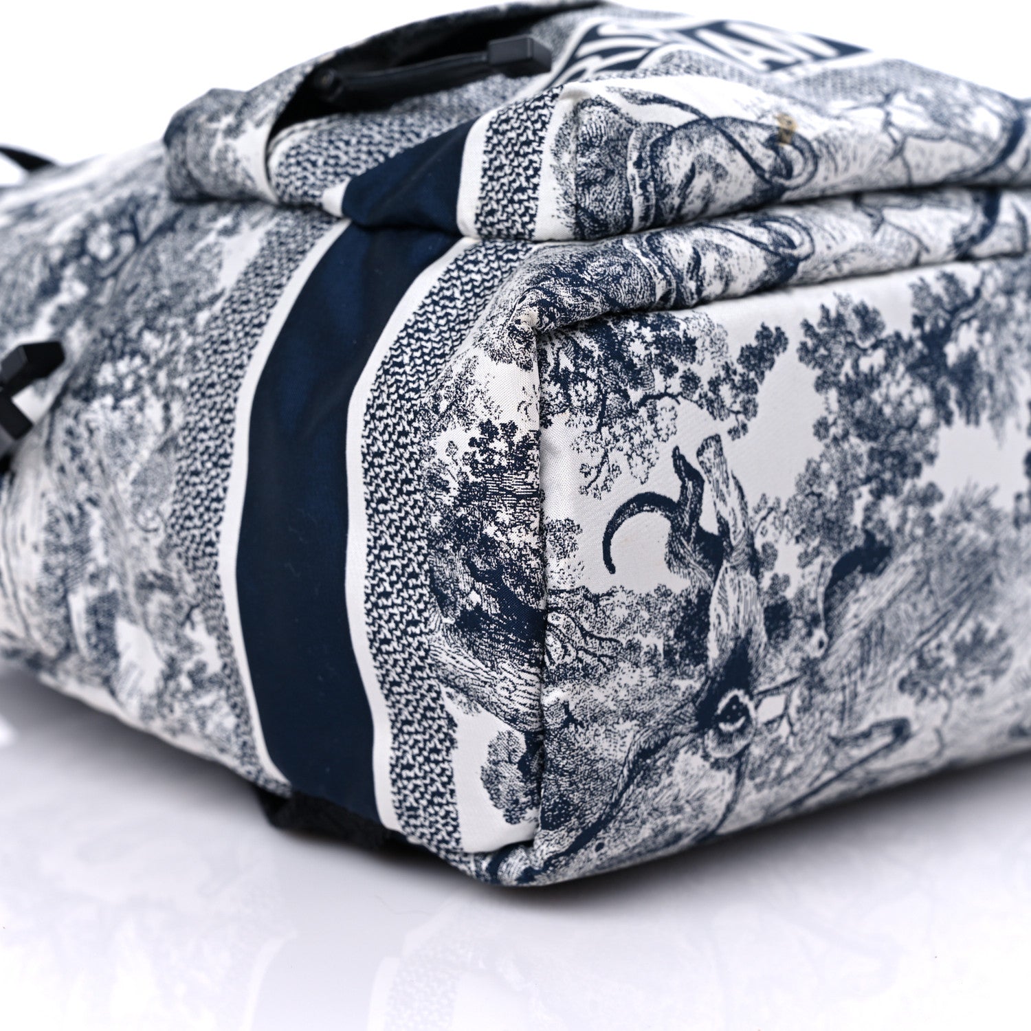 Christian Dior Nylon Technical Fabric Toile De Jouy Small Diortravel Backpack Blue 7 of 10
