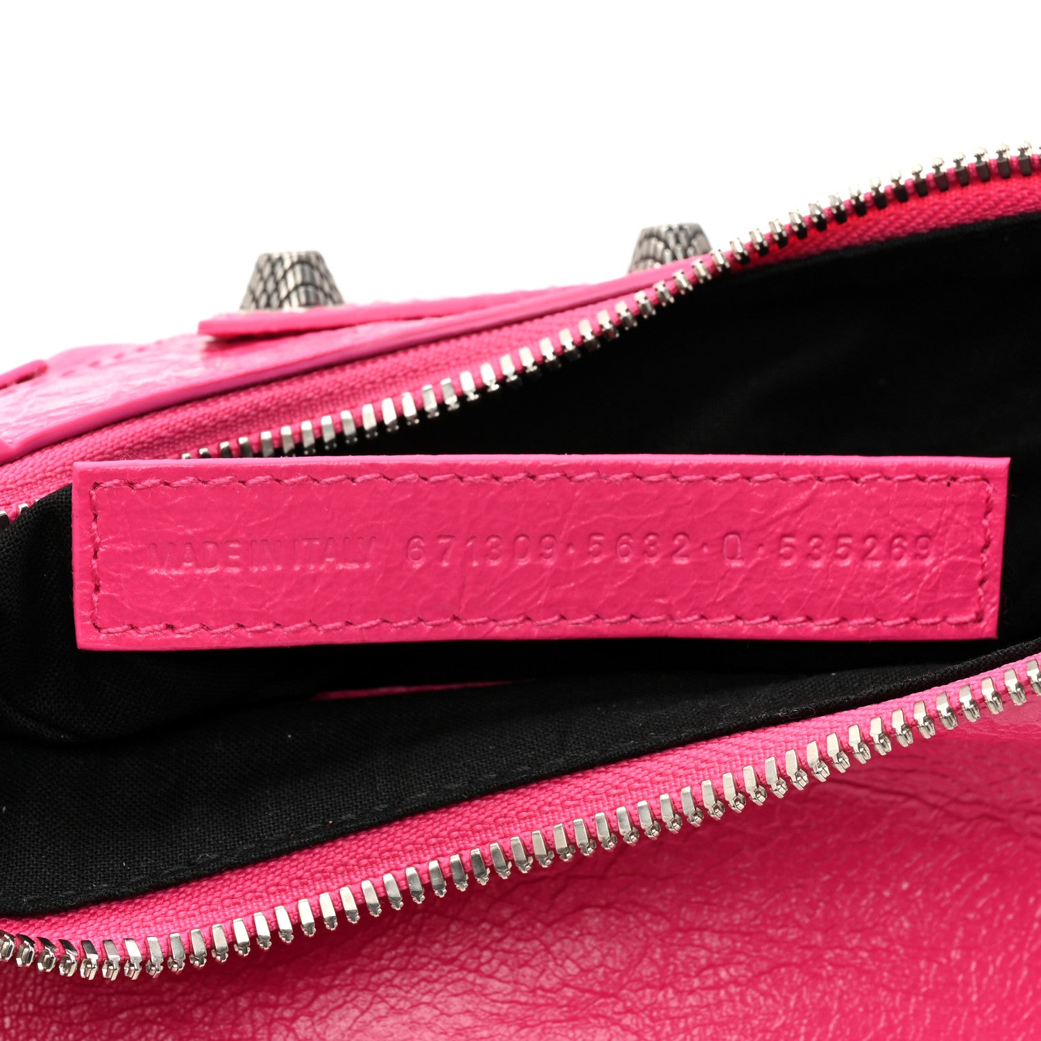 Balenciaga Agneau Arena Le Cagole Shoulder Bag XS Hot Pink 8 of 10