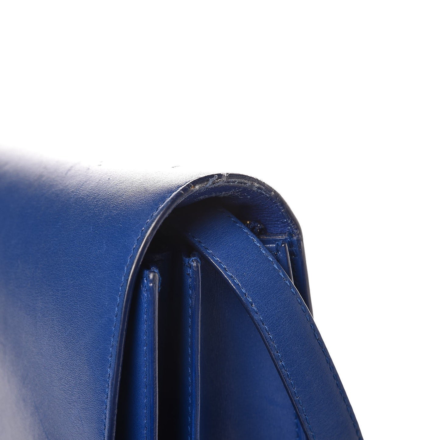 Box Calfskin Medium Classic Box Flap Bag Indigo