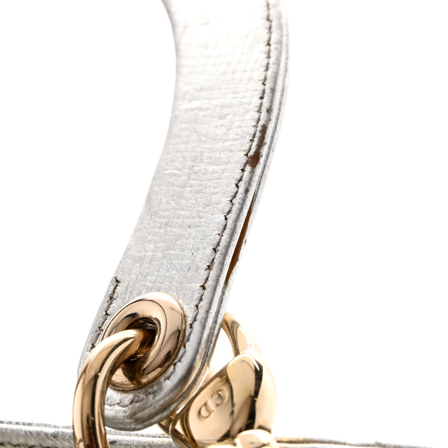 Christian Dior Metallic Calfskin Embroidered Lady Dior Silver Multicolor 16 of 20