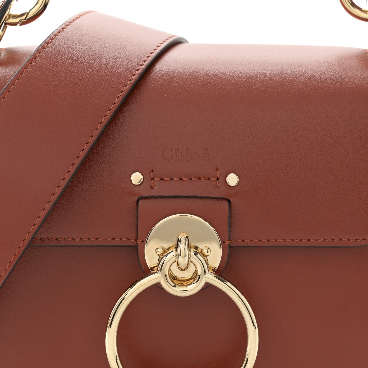 Chloe Calfskin Small Tess Bag Sepia Brown 8 of 11