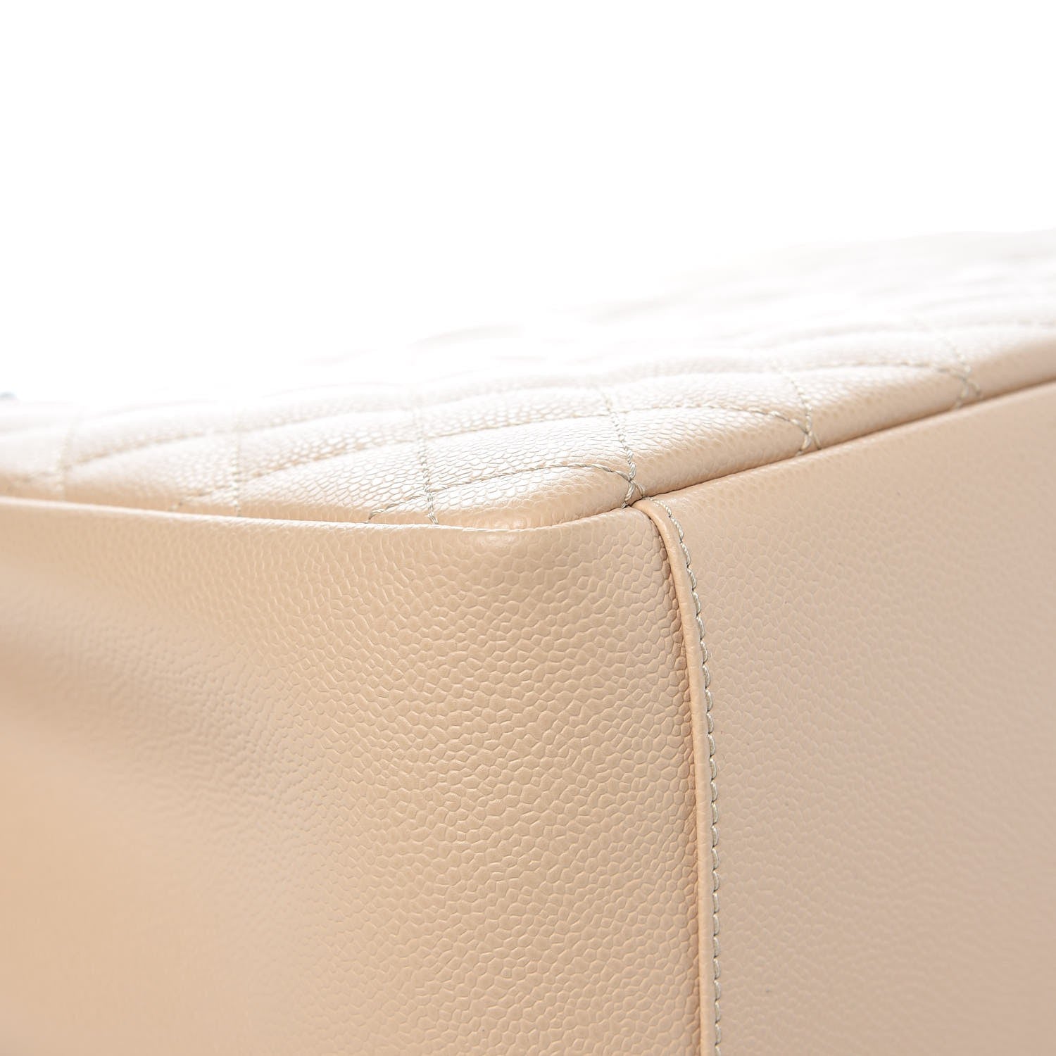 Chanel Caviar Quilted Grand Shopping Tote GST Beige Clair 9 of 10