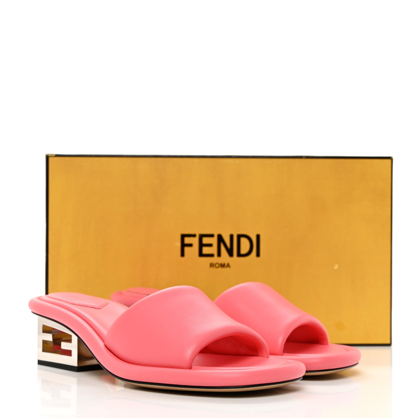 Nappa Baguette 60mm Slide Sandals 38 Kissed