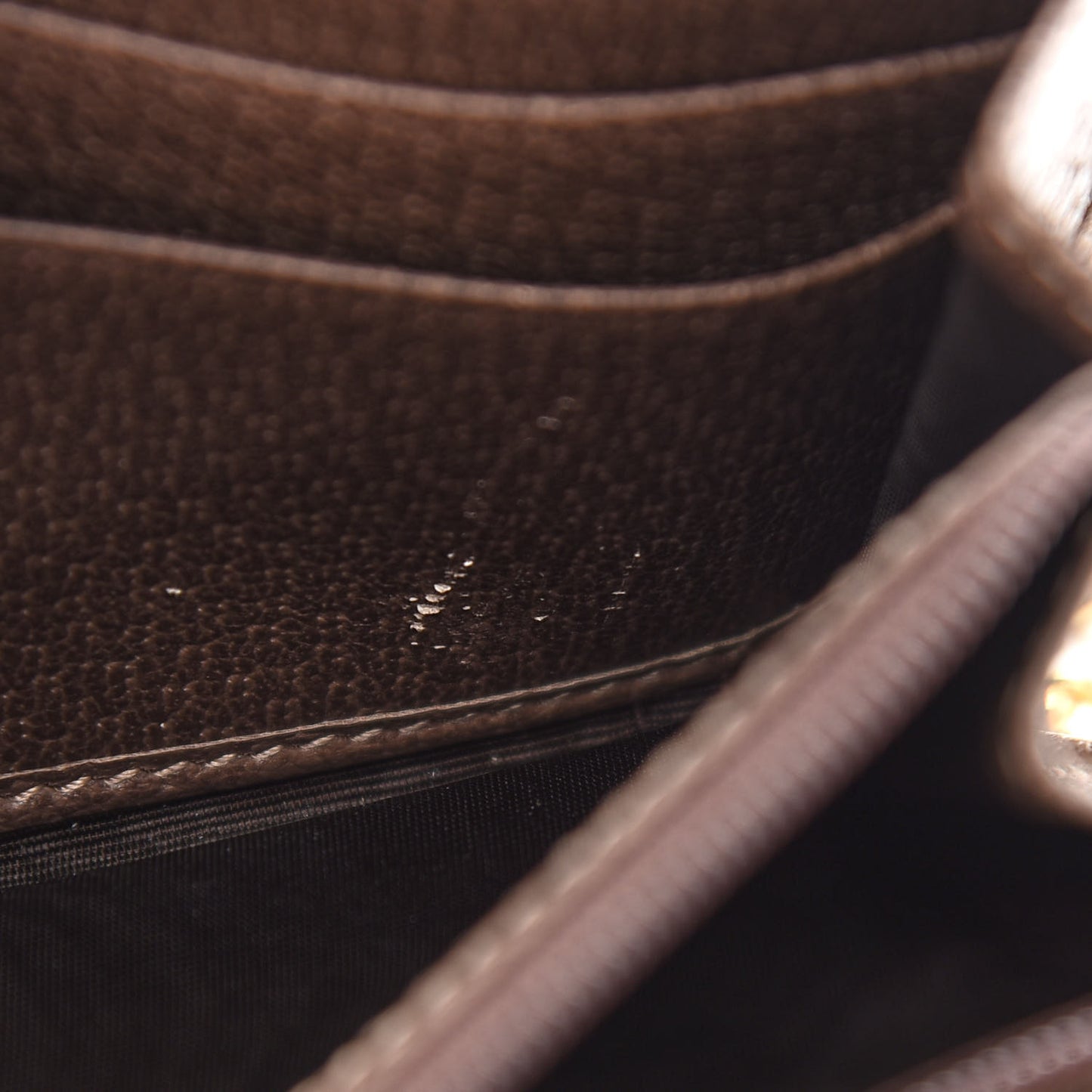 GG Supreme Monogram Web Ophidia Wallet On Chain Brown