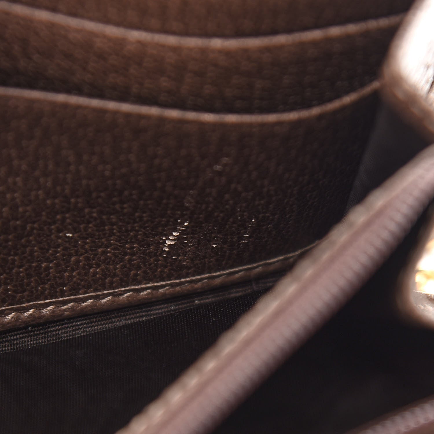 Gucci GG Supreme Monogram Web Ophidia Wallet On Chain Brown 10 of 10