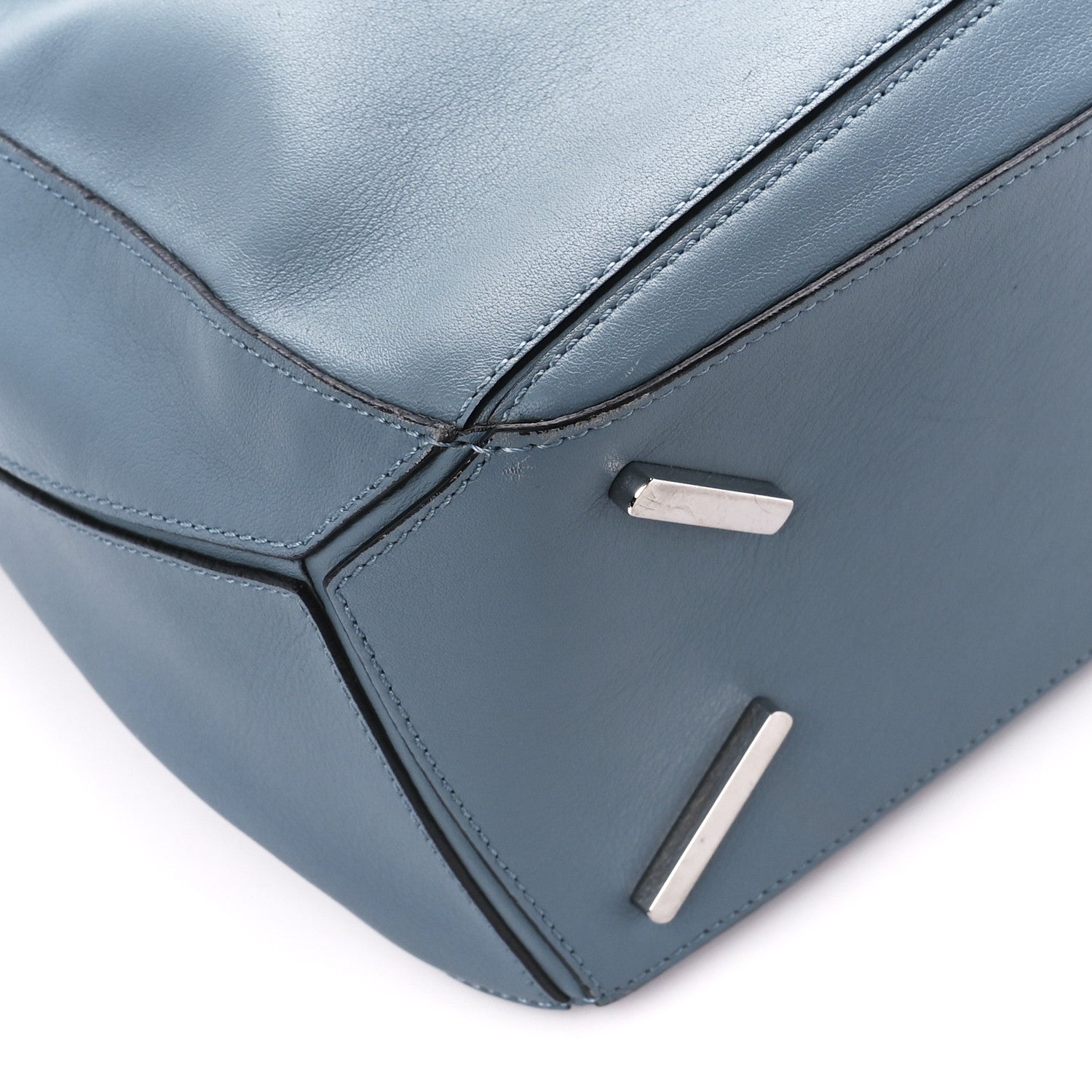 Loewe Calfskin Medium Puzzle Bag Blue 10 of 11