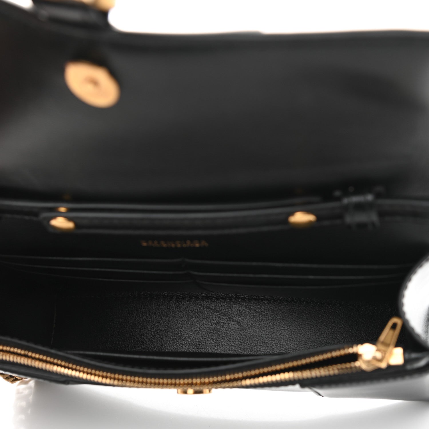 Balenciaga Shiny Box Calfskin Hourglass Chain Bag Black 5 of 9