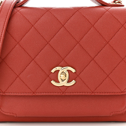 Chanel Caviar Quilted Medium Business Affinity Flap Red 8 of 13