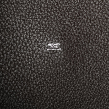 Hermes Taurillon Clemence Picotin Lock 26 GM Chocolate 6 of 9