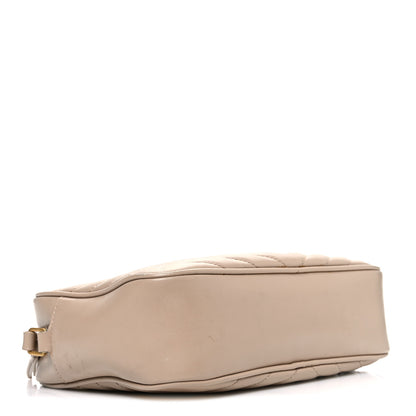 Saint Laurent Calfskin Matelasse Monogram Lou Camera Bag Dark Beige 4 of 12