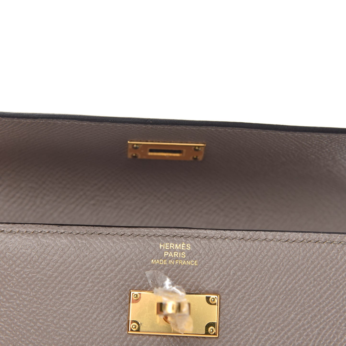Epsom Medium Kelly Wallet Gris Asphalte