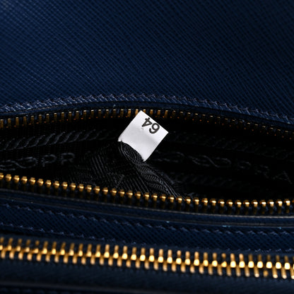 Prada Saffiano Lux Large Promenade Tote Bluette 7 of 15