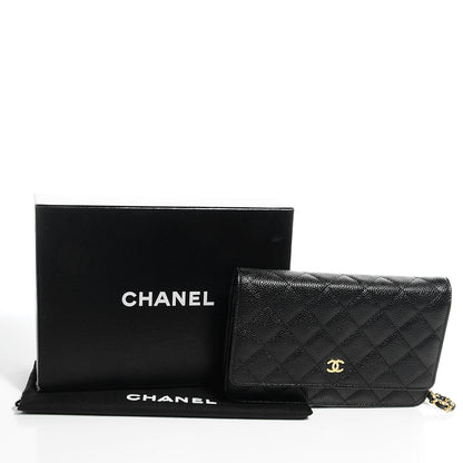 Chanel Caviar Wallet on Chain WOC Black 9 of 9