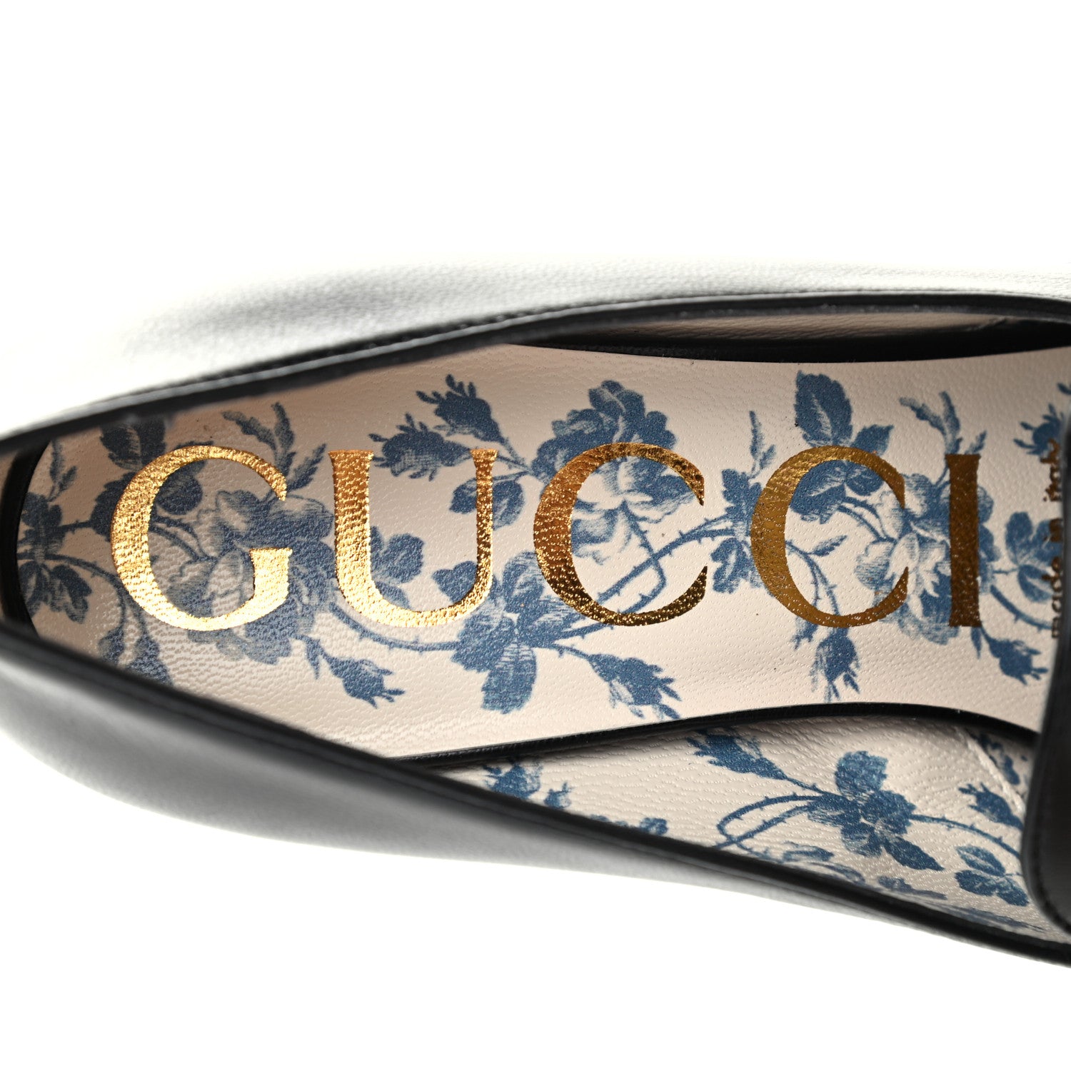 Gucci Malaga Kid GG Victoire 95mm Loafer Pumps 35 Black 6 of 10