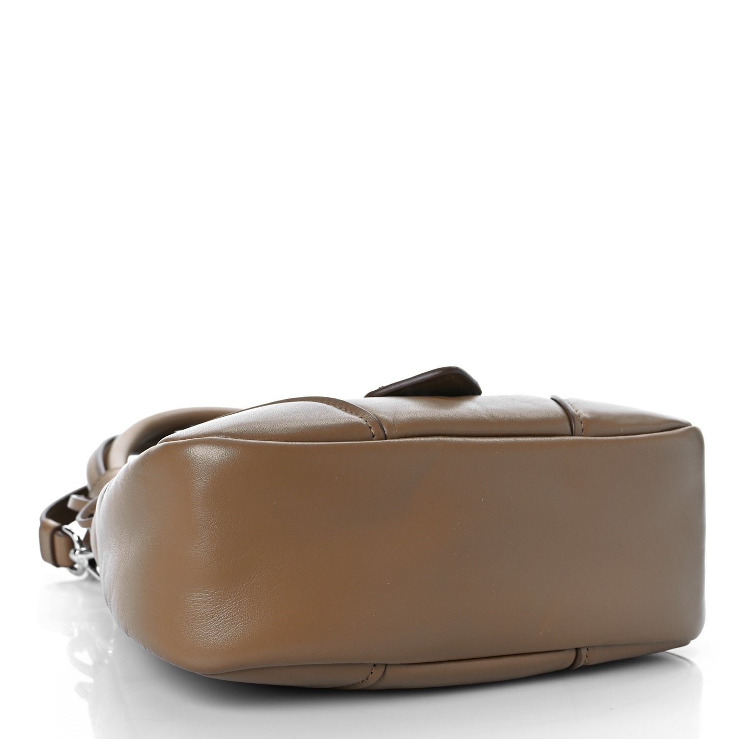 Nappa Soft Padded Re-Edition 2002 Moon Bag Caramel