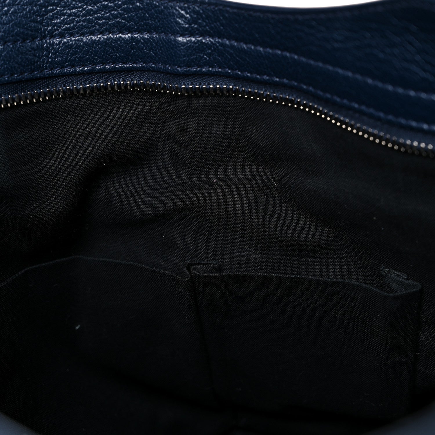 Balenciaga Chevre Silver Metallic Edge Hardware City Bleu Nuit Dark Sea 12 of 14
