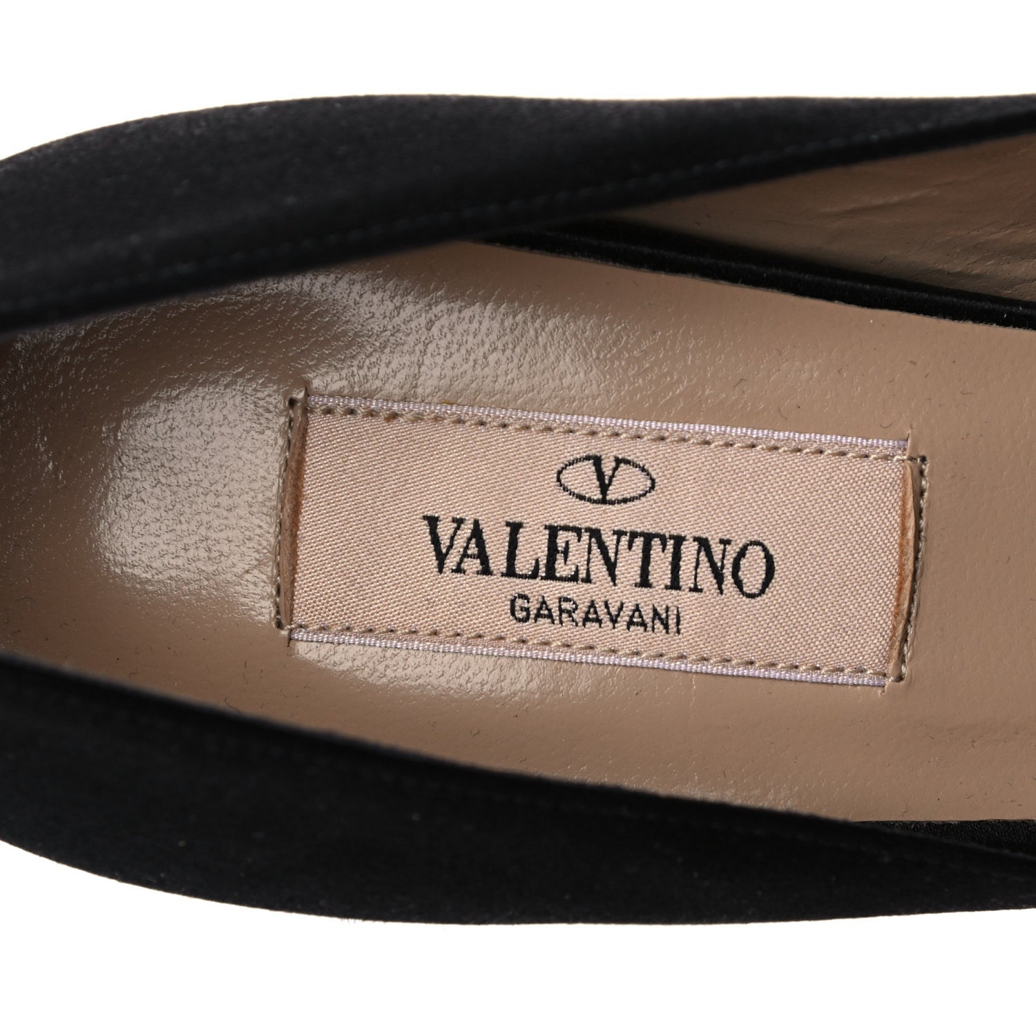 Valentino Garavani Satin Crystal Versailles Bow Peep Toe Platform High Heel Pumps 38 Black 7 of 15