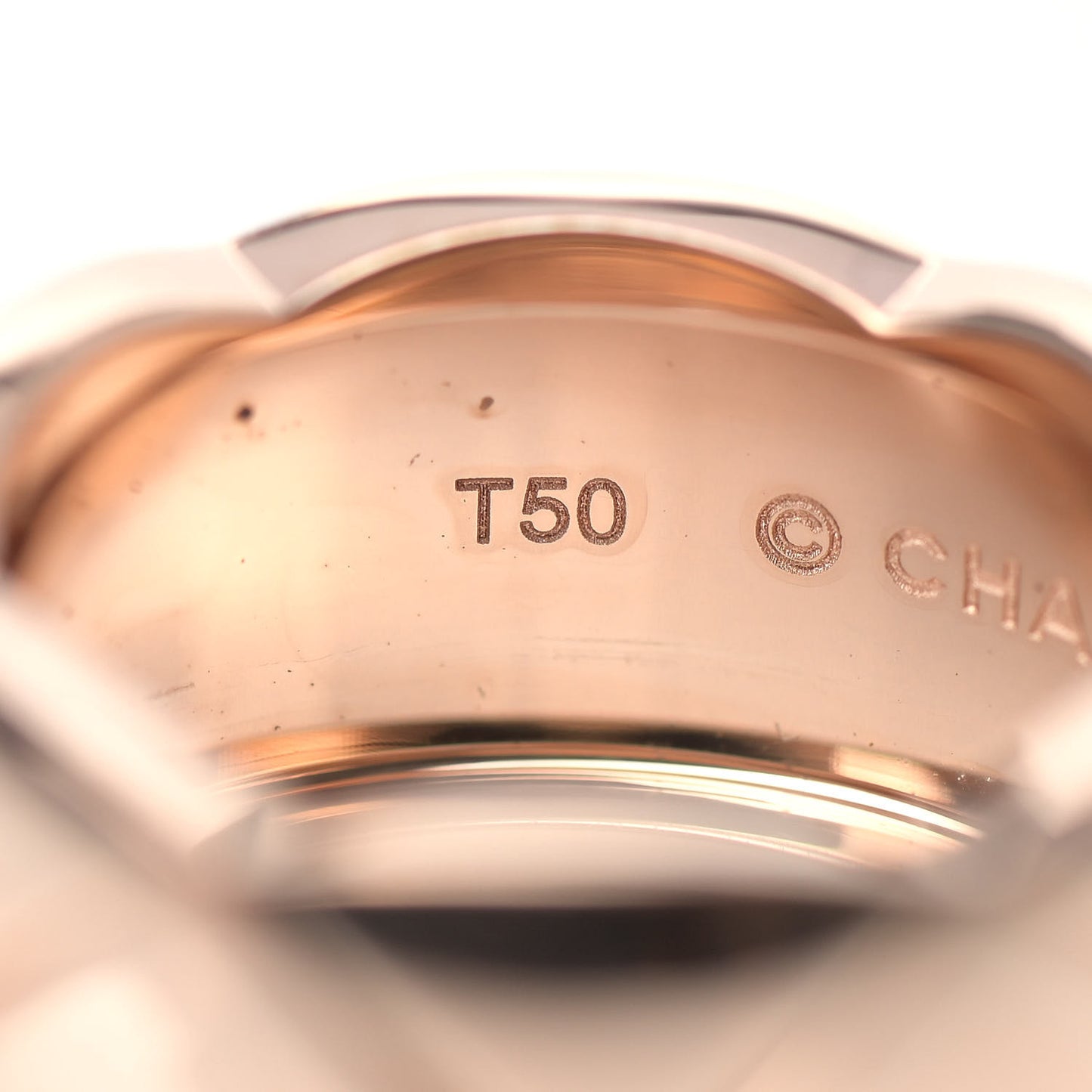 18K Beige Gold Large Coco Crush Ring 50 5.25