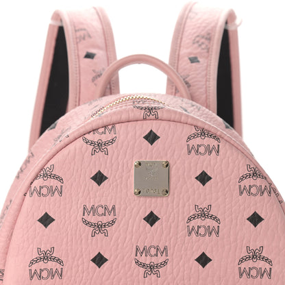 MCM Visetos Small Side Stud Stark Backpack Soft Pink 8 of 12