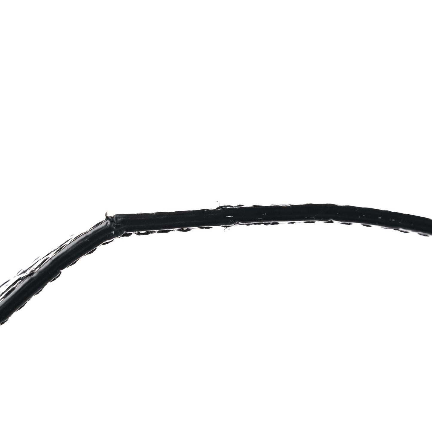 Calfskin Crocodile Embossed Small Pandora Black