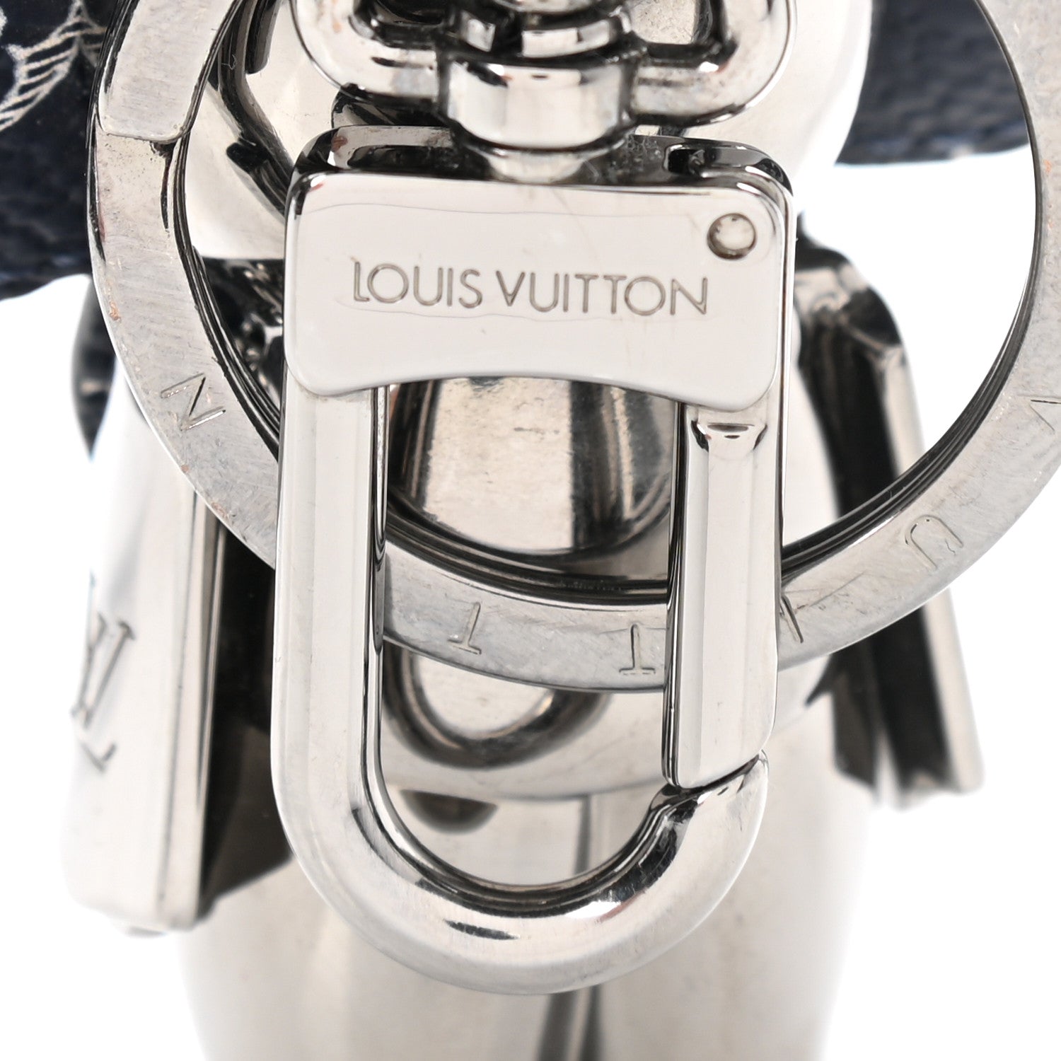 Louis Vuitton Monogram Vivienne Bag Charm Key Holder Ink 3 of 5