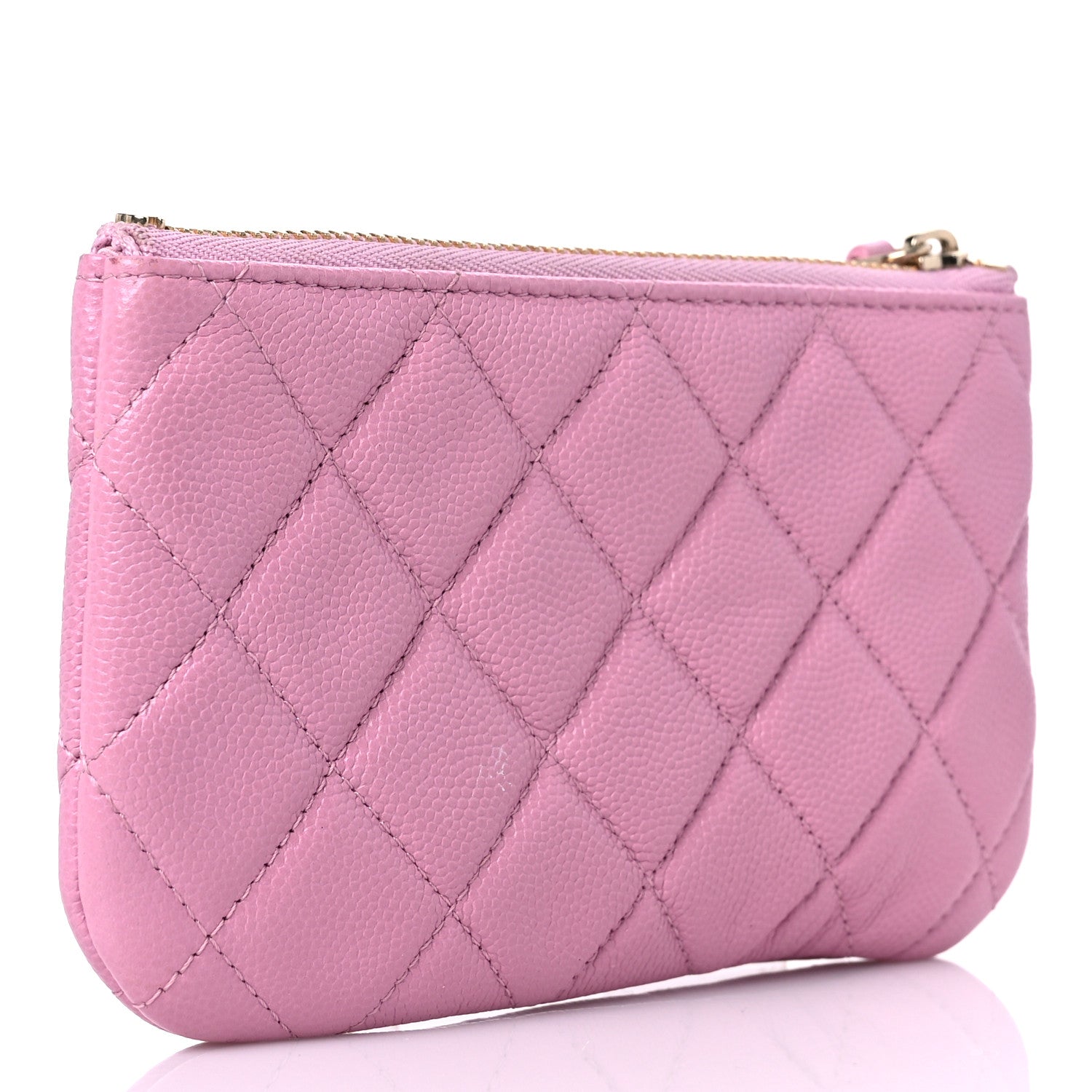 Chanel Caviar Quilted Small Cosmetic Case Light Pink 3 of 9