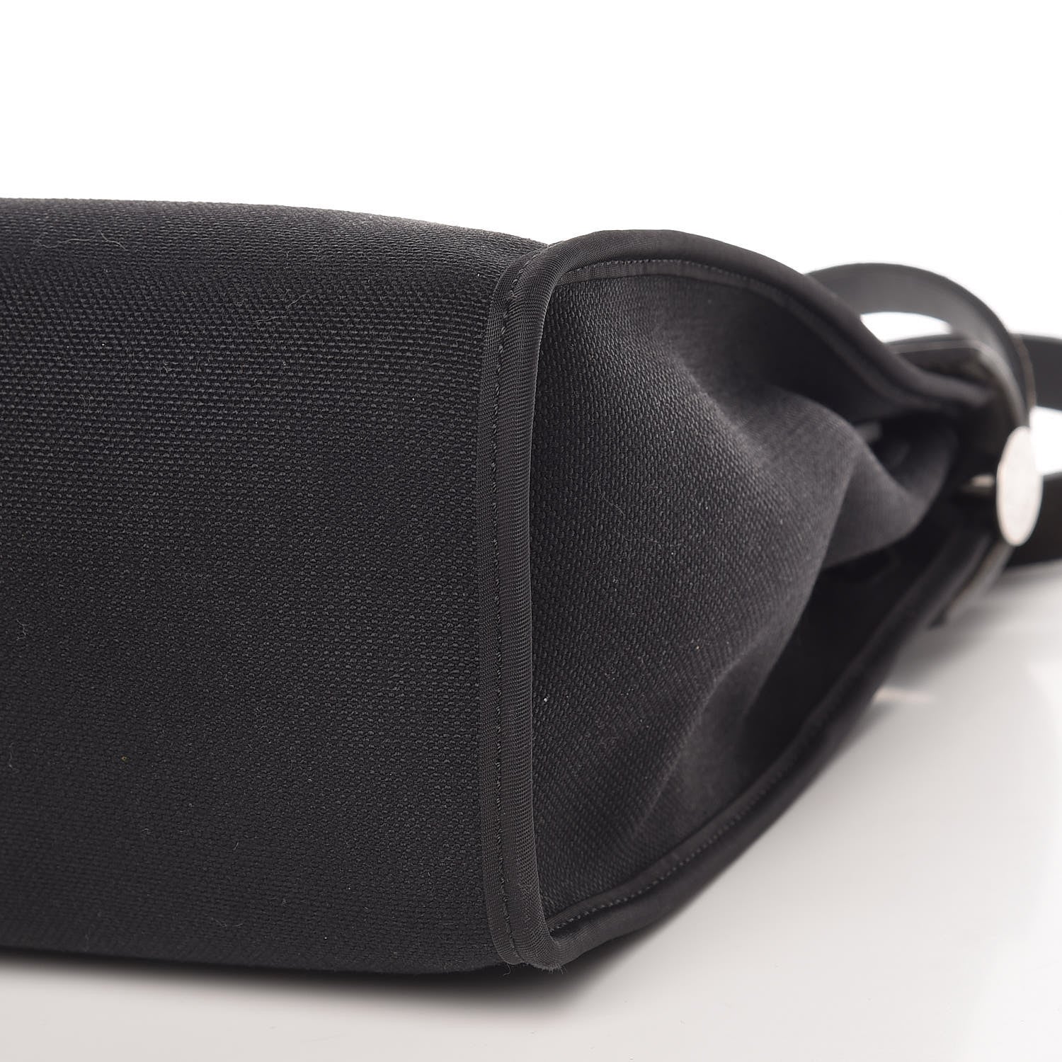 Hermes Military Toile Vache Hunter Herbag Zip PM 31 Black 10 of 11