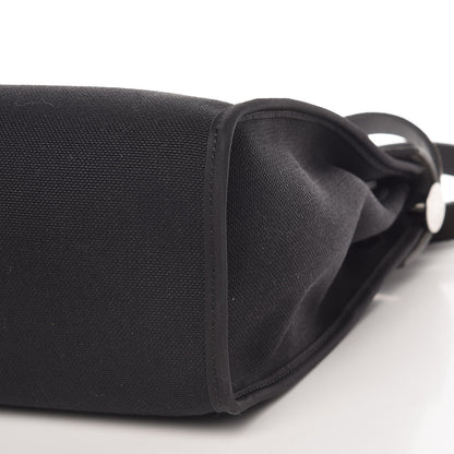 Hermes Military Toile Vache Hunter Herbag Zip PM 31 Black 10 of 11
