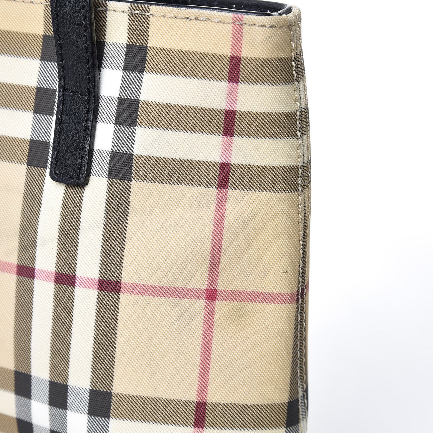 House Check Tote Black