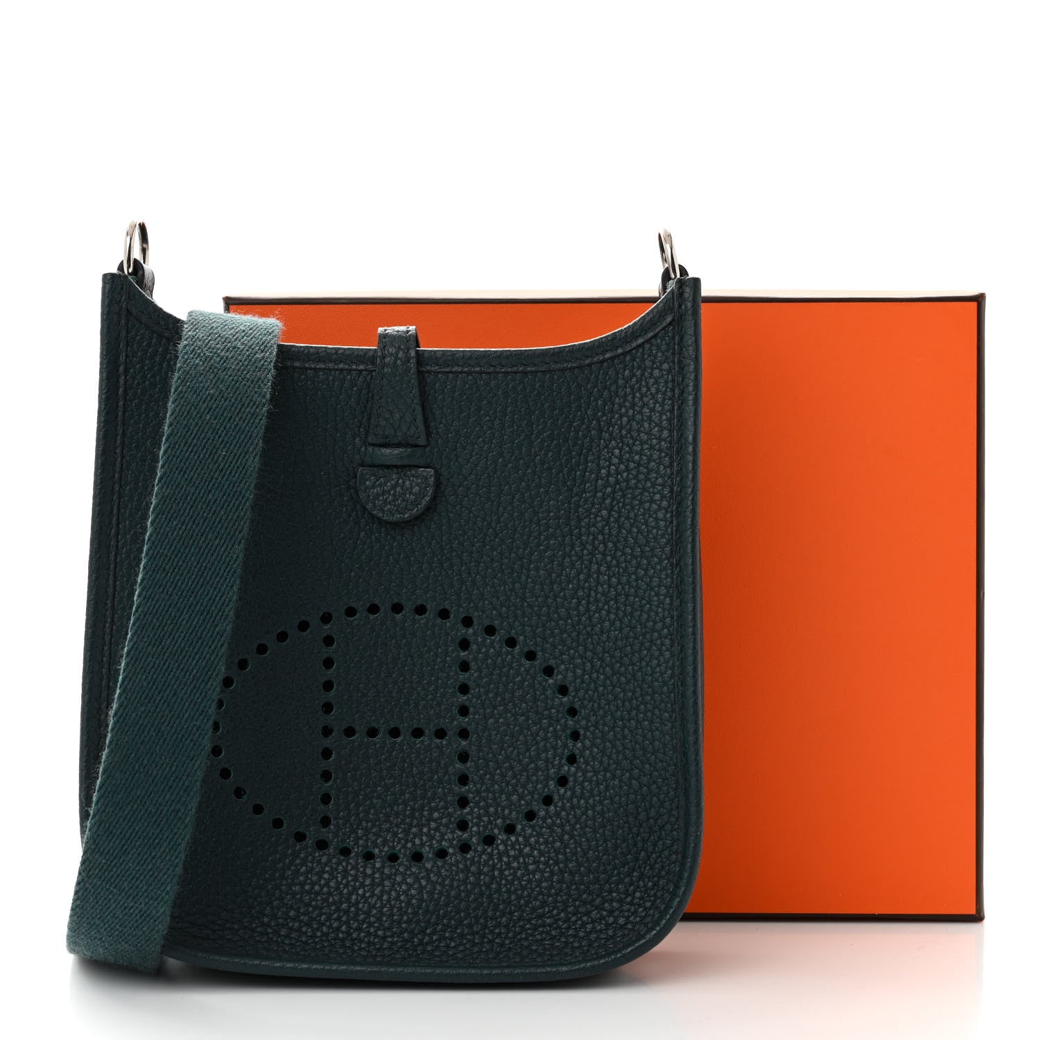 Hermes Taurillon Clemence Amazone Evelyne TPM Vert Cypress 11 of 11