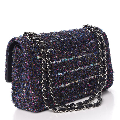 Chanel Tweed Quilted Medium Double Flap Multicolor 3 of 14