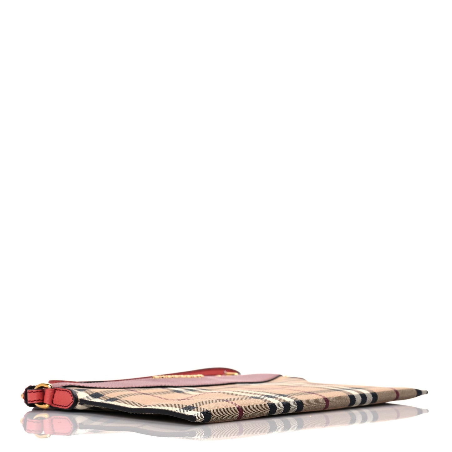 Haymarket Check Peyton Crossbody Clutch Bag Dusty Pink