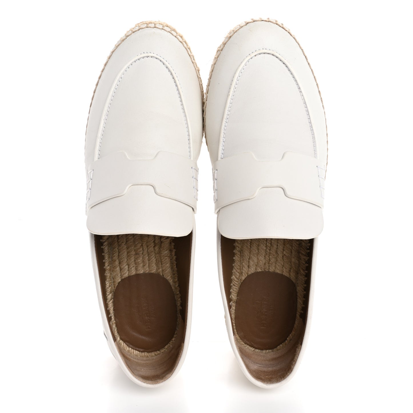 Calfskin Womens Trip Espadrilles 39 White