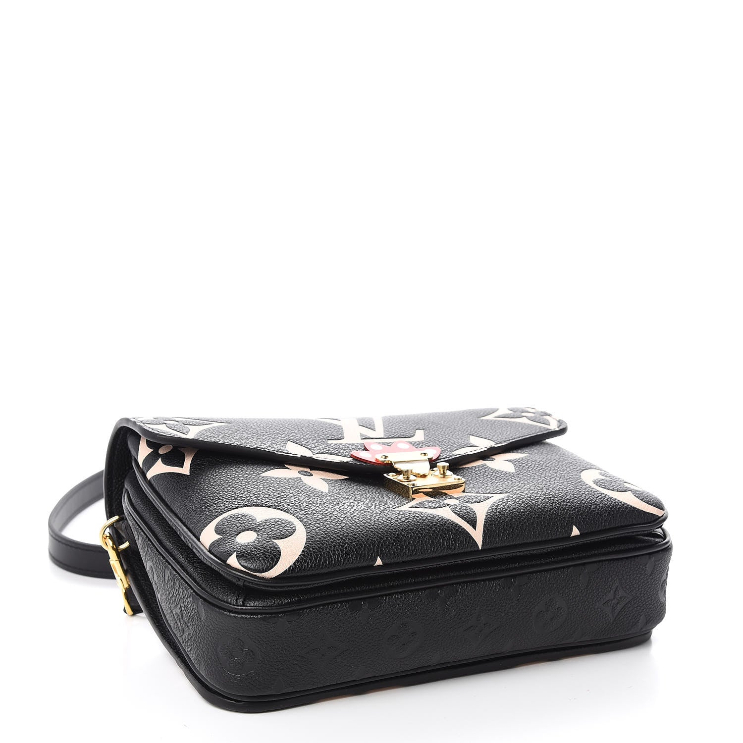 Louis Vuitton Empreinte Monogram Giant Crafty Pochette Metis Black Creme 3 of 8