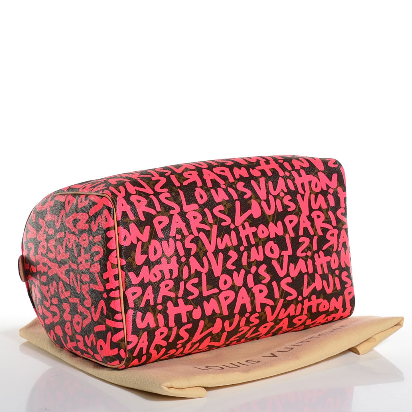 Monogram Graffiti Speedy 30 Fuchsia