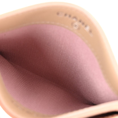 Chanel Iridescent Calfskin Quilted Card Holder Pink 5 of 9