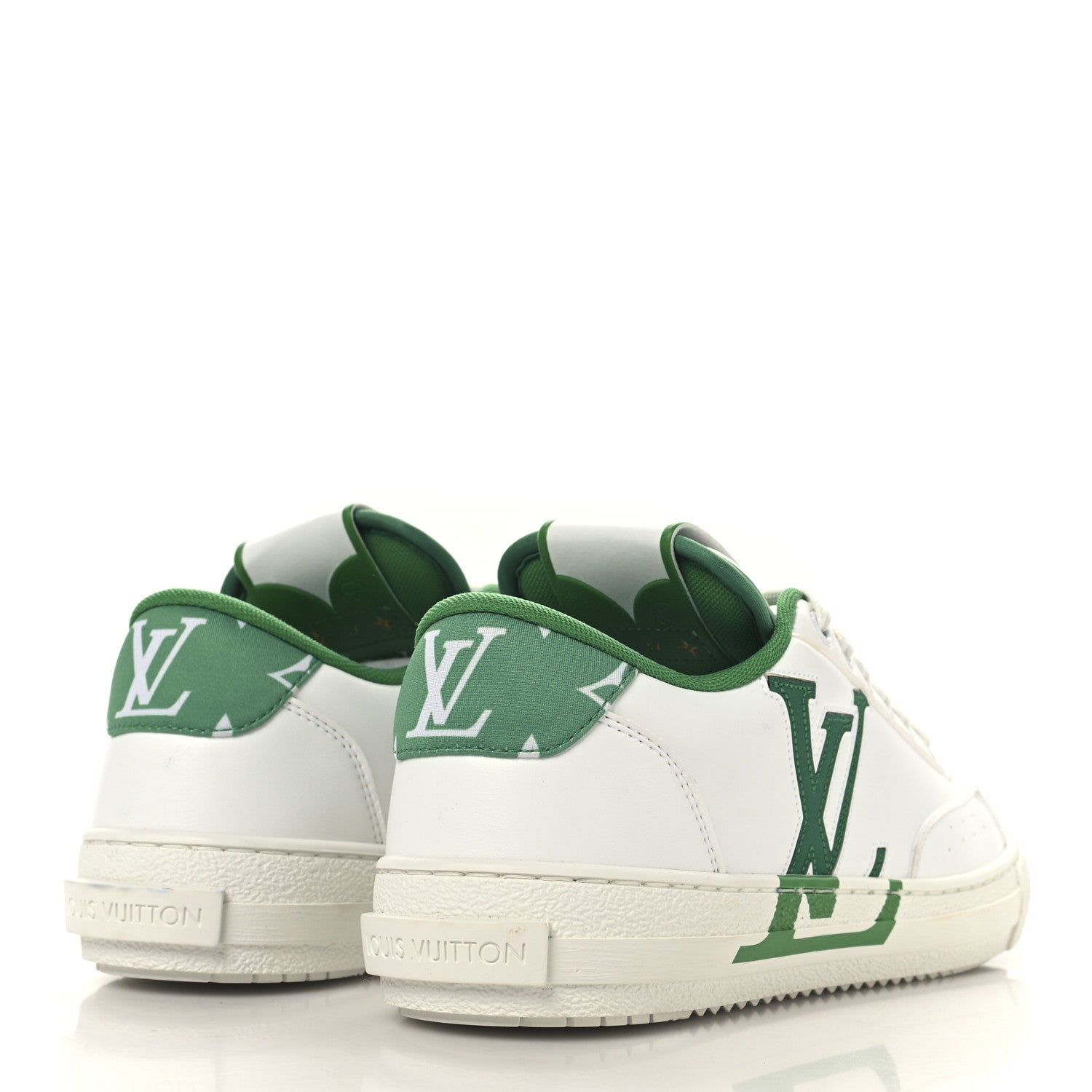 Louis Vuitton Calfskin Charlie Sneaker 36 White Green 5 of 9