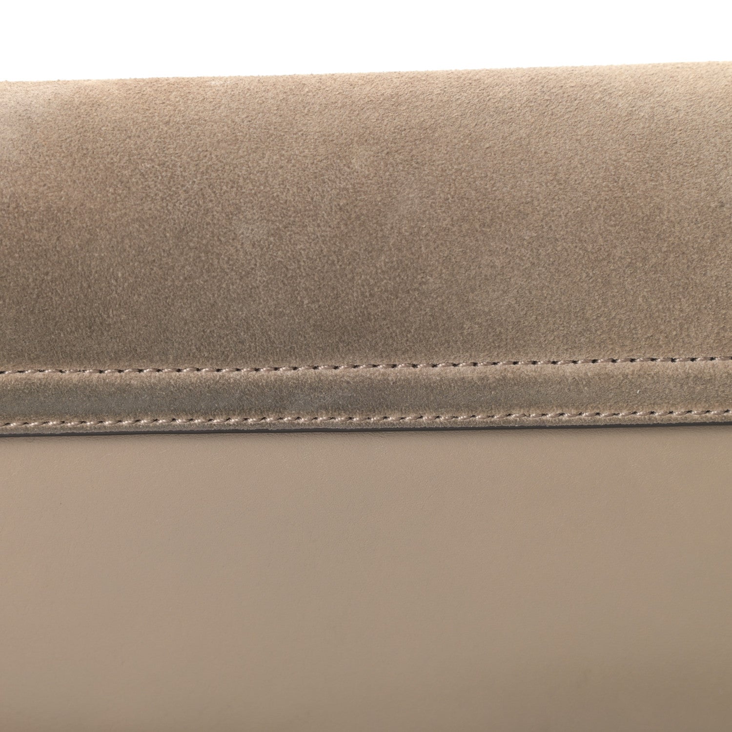 Chloe Suede Calfskin Small Faye Shoulder Bag Motty Grey 13 of 15