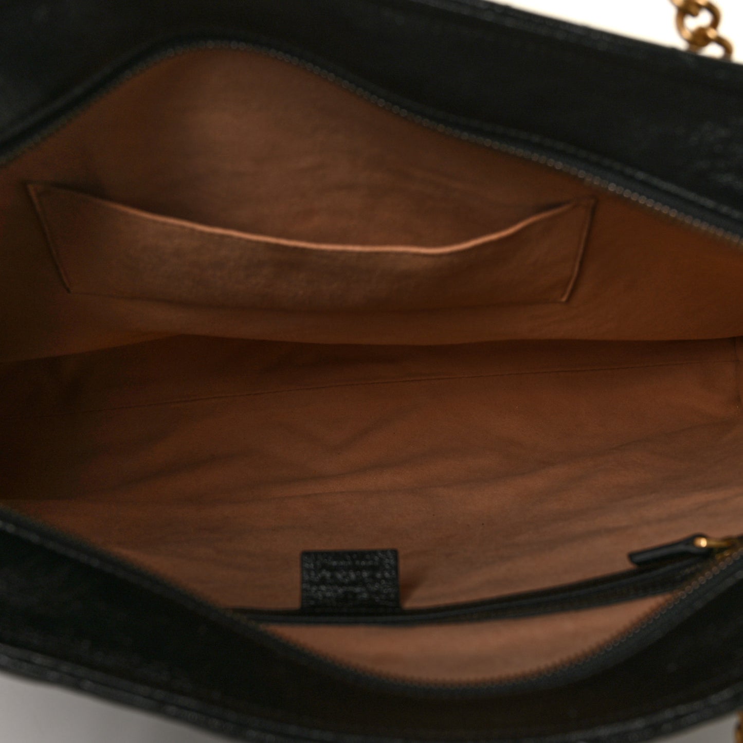 Azalea Calfskin Matelasse Large GG Marmont Slim Tote Black