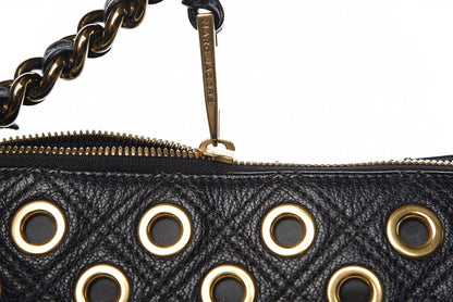 Marc Jacobs Goatskin Quilted Grommet Nomad Hobo Black 9 of 9