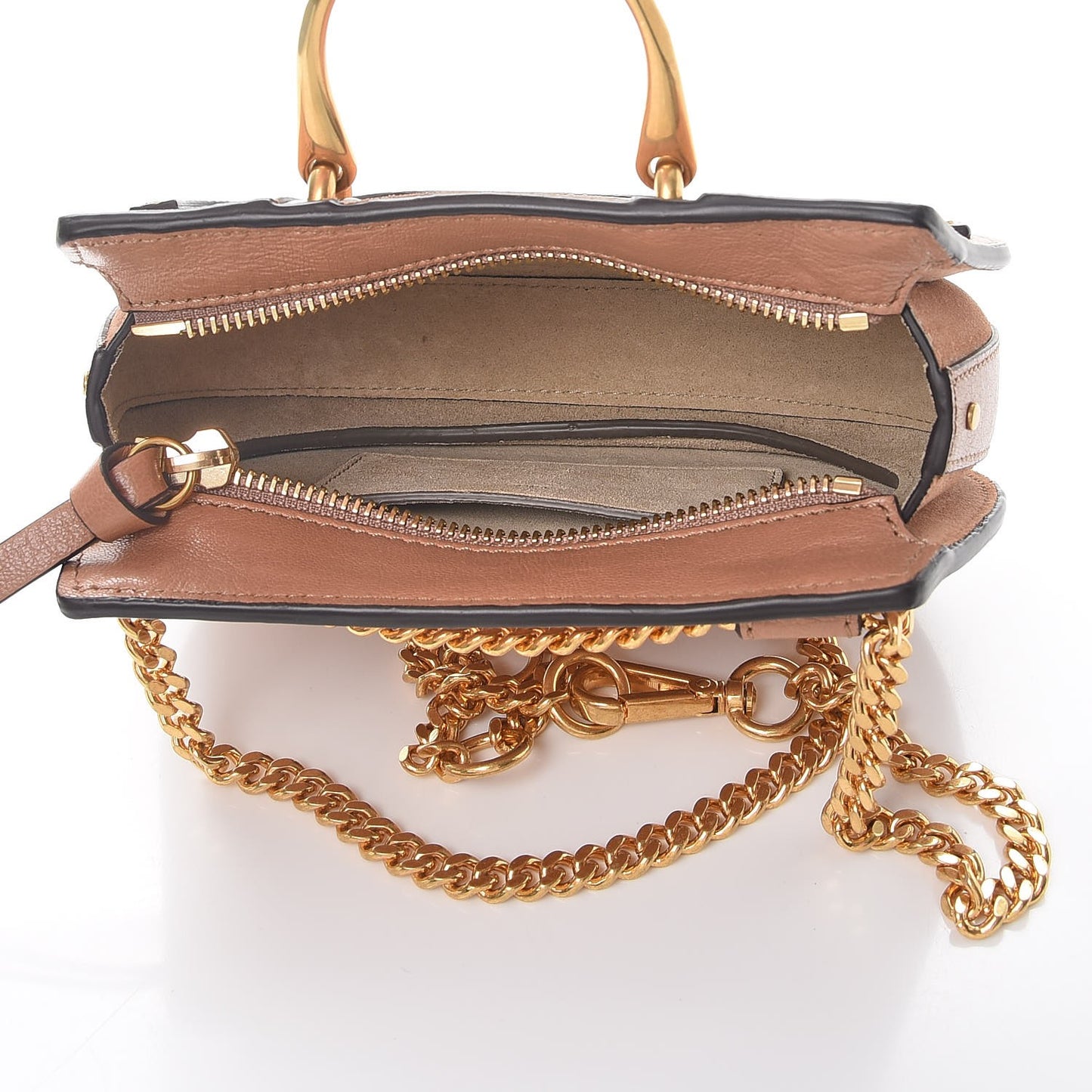 Calfskin Suede Mini Pixie Signature Belt Bag Nougat