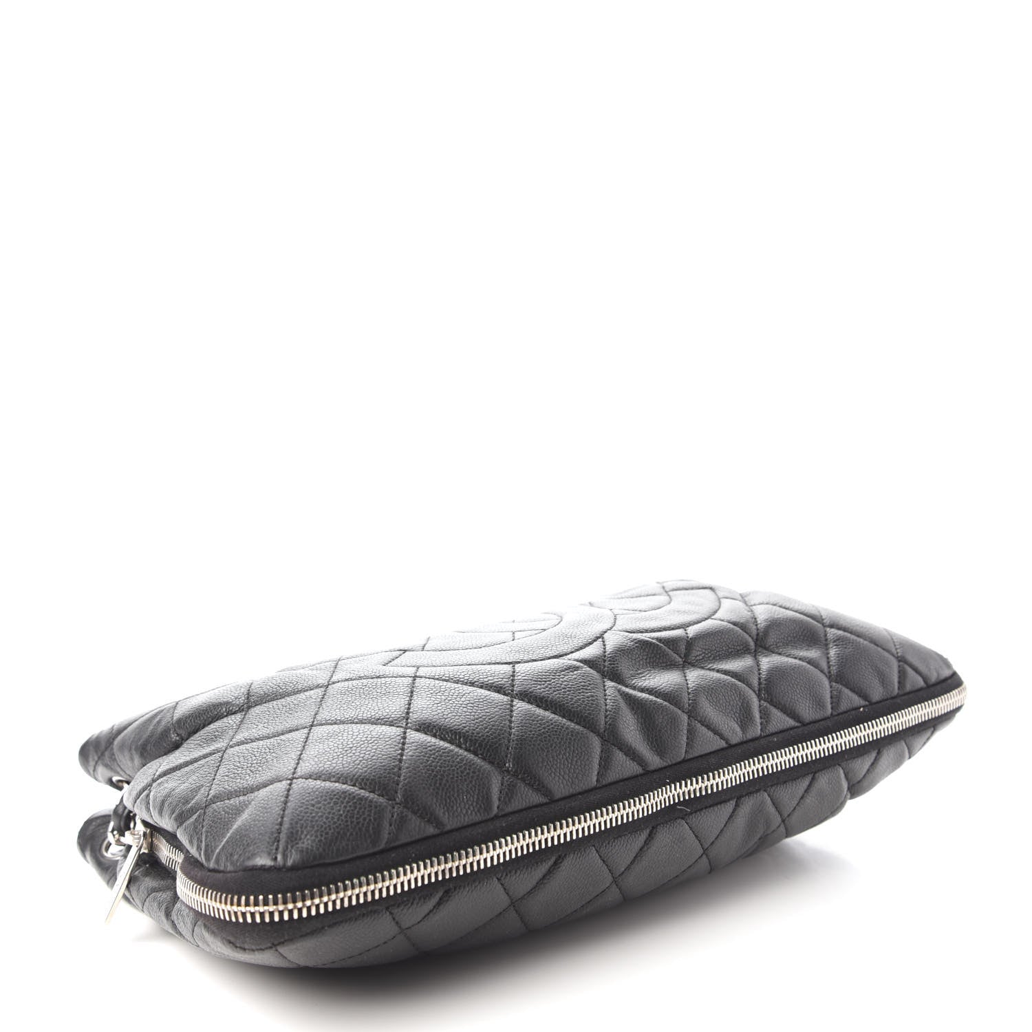 Chanel Caviar Quilted Expandable Zip Shoulder Bag Black 5 of 16