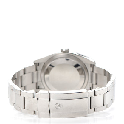 Rolex Stainless Steel 18K White Gold 36mm Oyster Perpetual Watch Silver 116034 3 of 6