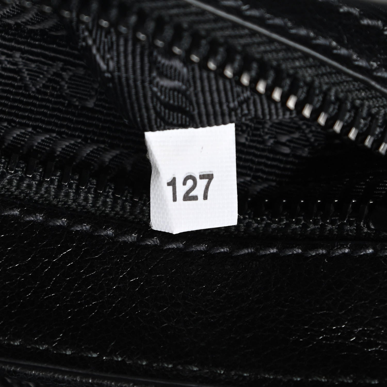 Prada Glace Calfskin Studded Crossbody Black 7 of 9