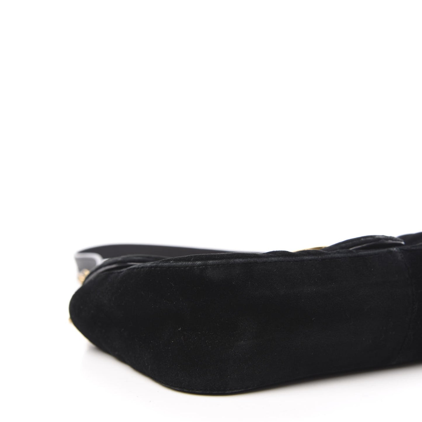 Velvet Matelasse Mini GG Marmont Shoulder Bag Black
